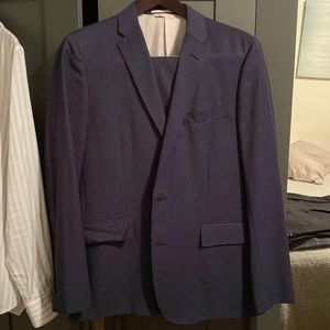 Brooks Brothers Red Fleece Navy Wool Suit 42R Jacket 34/32 Trousers